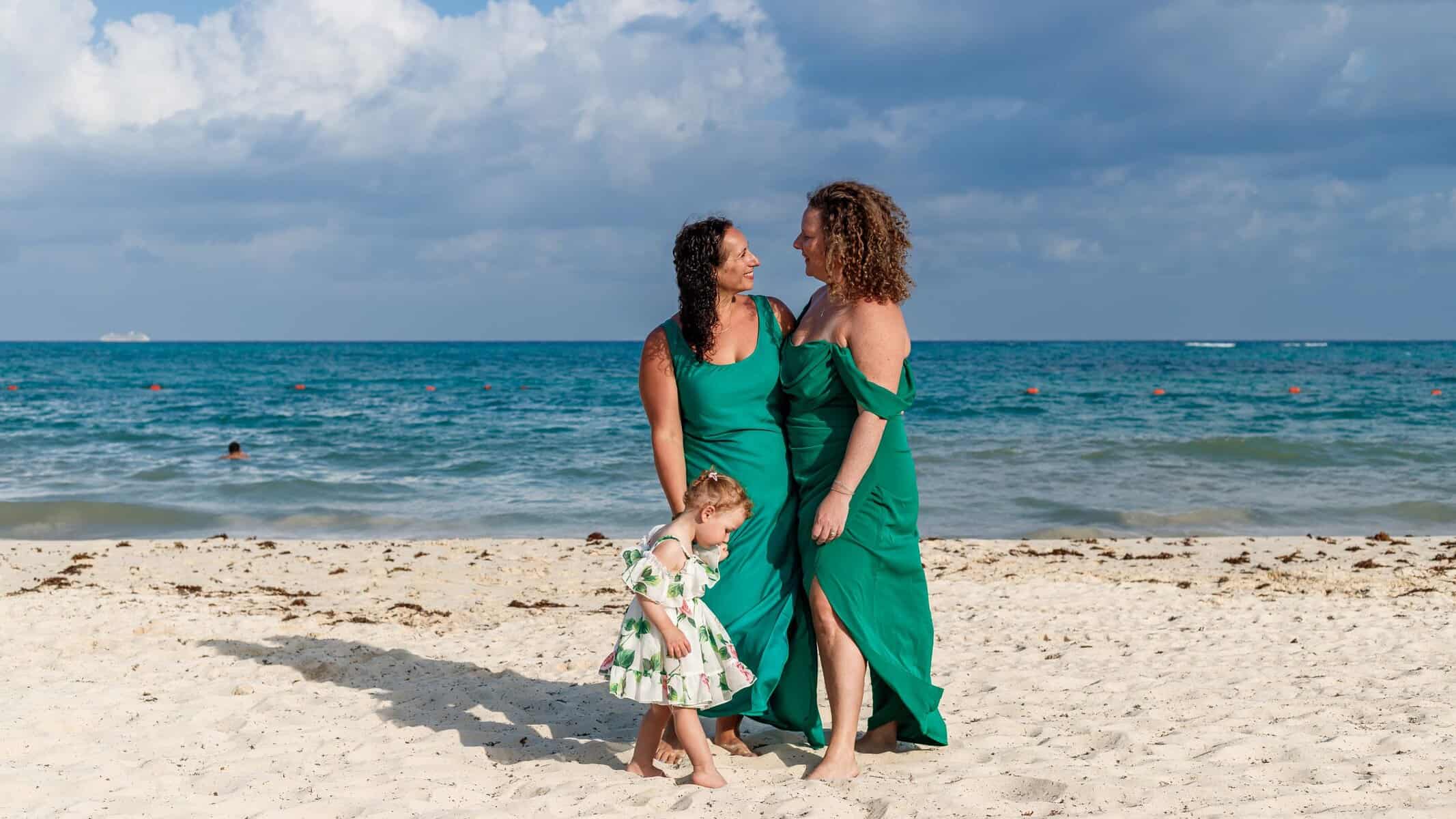 Our CEO, her wife and daughter traveling as an LGBTQ family
